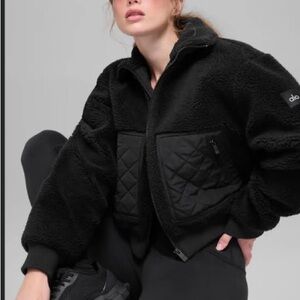 ALO Yoga Black Teddy Jacket